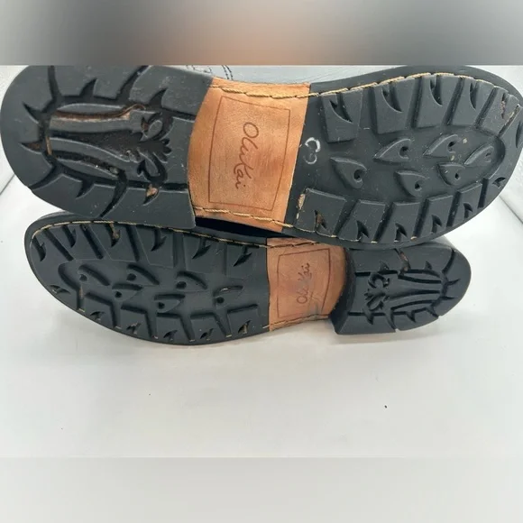 OluKai Black Pa'ia Buckle Pull On Suede Leather Boot Size 9 Bikercore Grunge - Picture 11 of 11